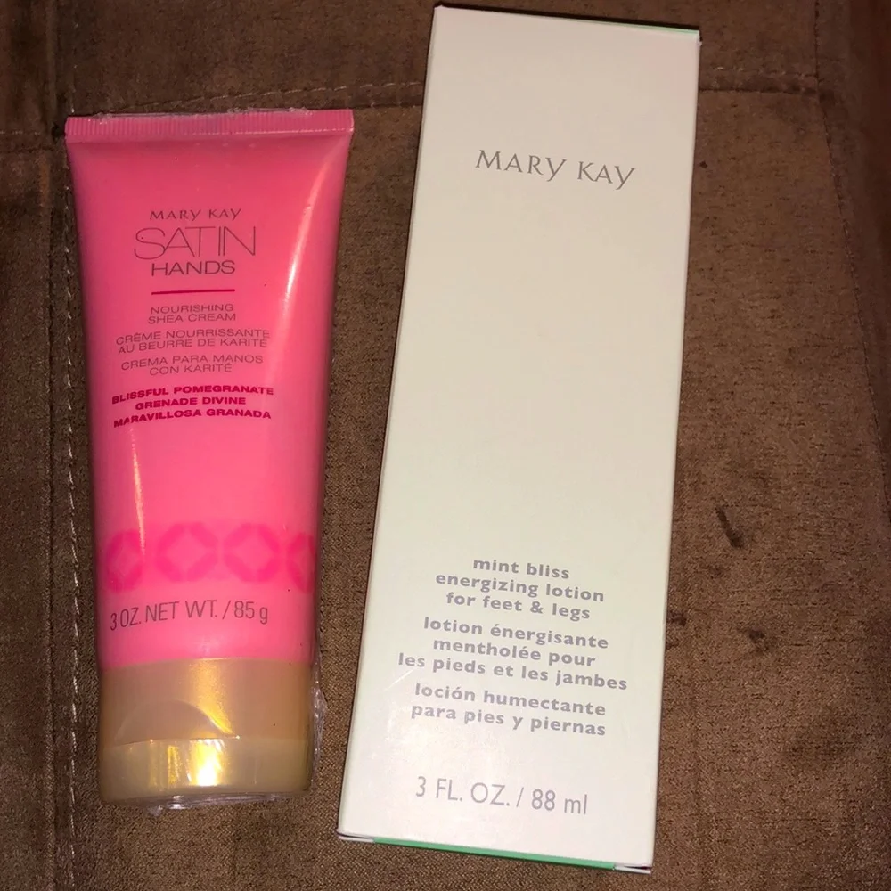 Mary Kay Satin hands and mint‎ bliss lotion for feet and legs